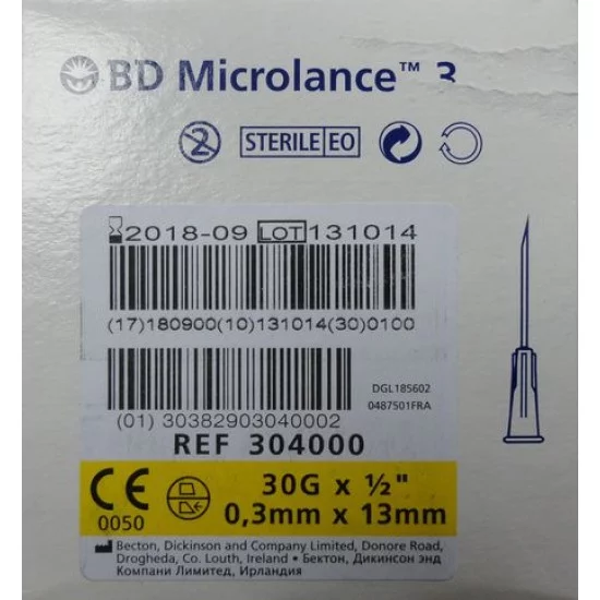 Igła BD Microlance 30G 0,3 x 13 100 szt