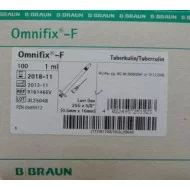 Strzykawka 1 ml tuberkulinowa Luer Duo B.BRAUN Omnifix-F z igłą 25G 0,5 x 16 100 szt