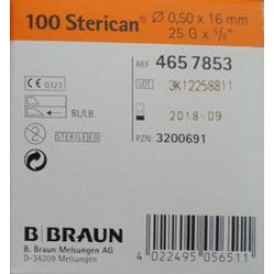 Igła B.BRAUN Sterican 25G 0,50 x 16 100 szt