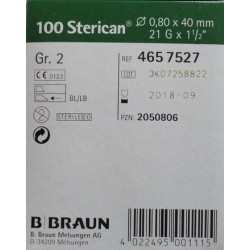 Igła B.BRAUN Sterican 21G 0,80 x 4 100 szt