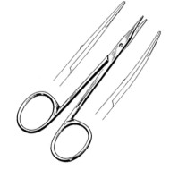 Nożyczki chirurgiczne zagięte STEVENS 11 cm