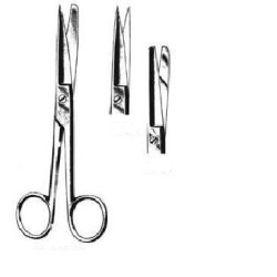 Nożyczki chirurgiczne operacyjne proste 17,5 cm