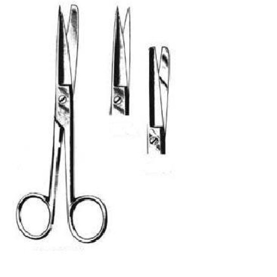 Nożyczki chirurgiczne operacyjne zagięte 17,5 cm