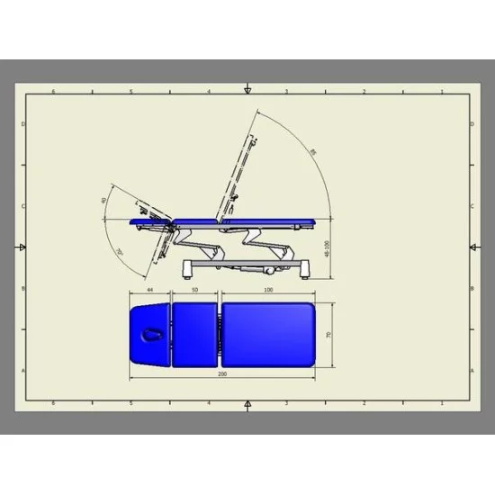 Stół stacjonarny SS-M03 regulacja manualna Stół stacjonarny SS-M03 regulacja manualna