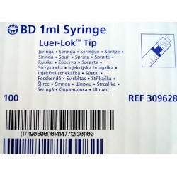 Strzykawka 1 ml 3-częściowa Luer-Lok Tip BD Syringe 100 szt