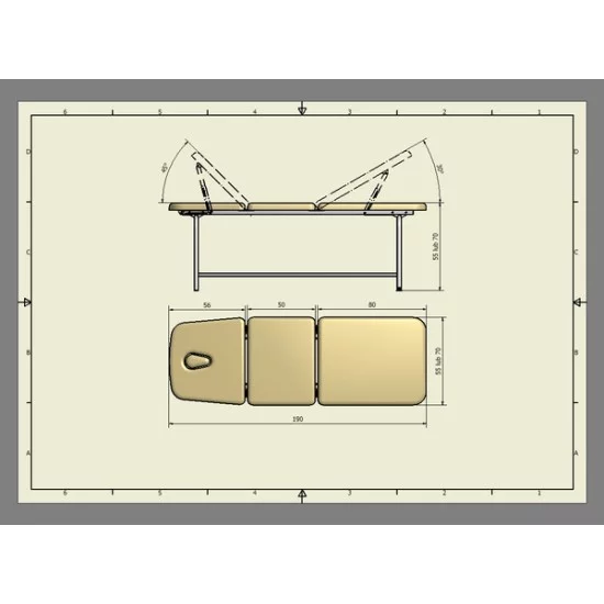 Leżanka metalowa LM-02 Leżanka metalowa LM-02