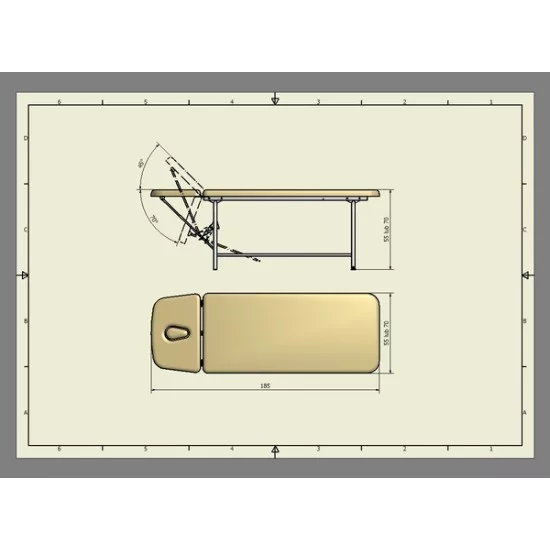 Leżanka metalowa LM-03 Leżanka metalowa LM-03