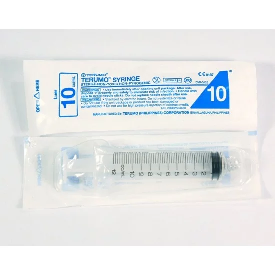 Strzykawka 10 ml 3-częściowa Luer-Lock Tip TERUMO Syringe 100 szt Strzykawka 10 ml 3-częściowa Luer-Lock Tip TERUMO Syringe 100 szt