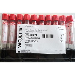Probówki VACUETTE 5 ml z Serum Sep Clot Activator 13 x 100 mm 50 szt