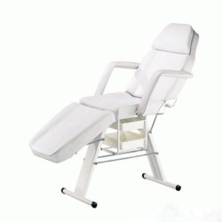 Fotel kosmetyczny Profi 3 z kuwetami biały