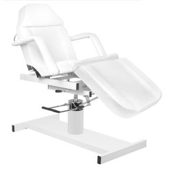 Fotel kosmetyczny hydrauliczny A-210D z kołyską biały