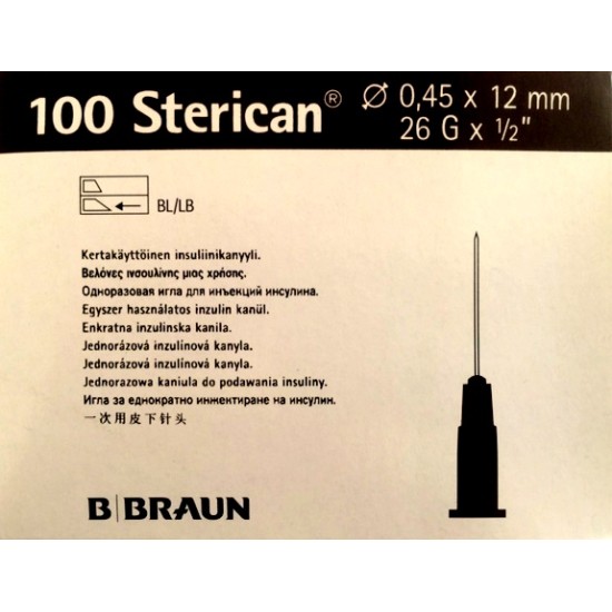 Igła B.BRAUN Sterican 26G 0,45 x 12 100 szt