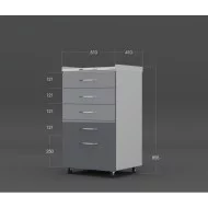 Asystor stomatologiczny 5 szufladowy