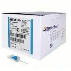 Kaniula BD Venflon teflon 22G 0,8x25 niebieska 1 szt