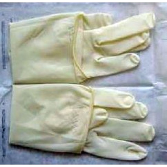 Rękawice lateksowe sterylne pudrowane 1 para