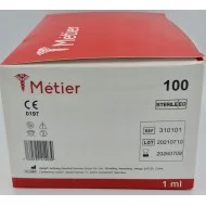 Strzykawka 1 ml tuberkulinowa Luer-Lock METIER 100 szt