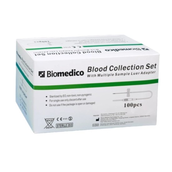 Igła IMPROVACUTER motylek 21G 0,8 x 19 z wężykiem 305 mm 100 szt