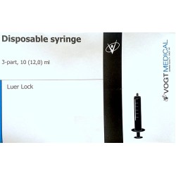 Strzykawka 10 ml 3-częściowa Luer-Lock VOGT MEDICAL 100 szt