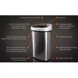 Kosz na śmieci bezdotykowy 30 l